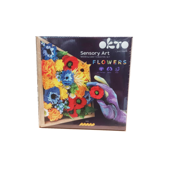 Set creatie Wood &amp; Craft - Flowers, 21*21cm - Freedom KRTOK10012