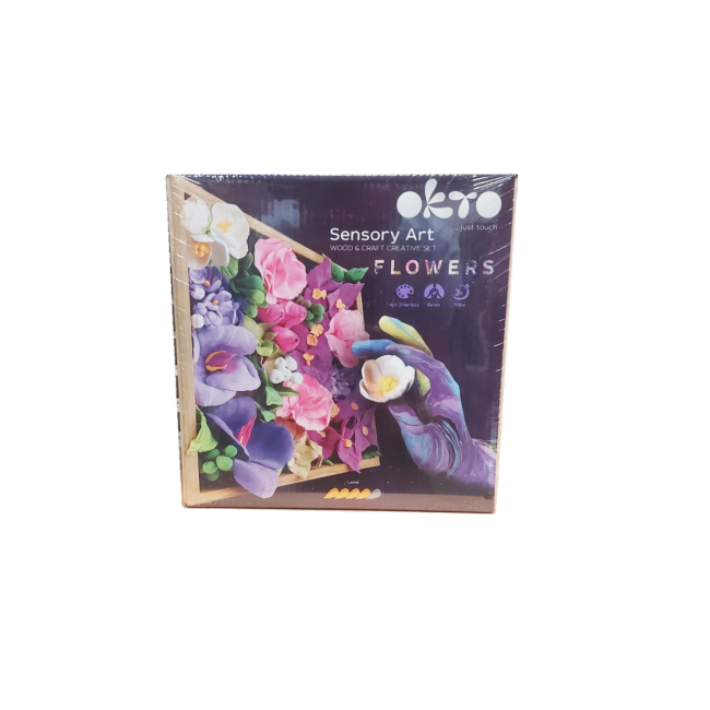 Set creatie Wood &amp; Craft - Flowers, 21*21cm - Inspiration KRTOK10013