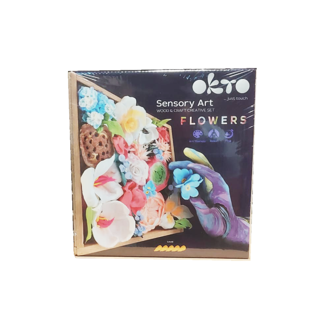 Set creatie Wood &amp; Craft - Flowers, 21*21cm - Romance KRTOK10014