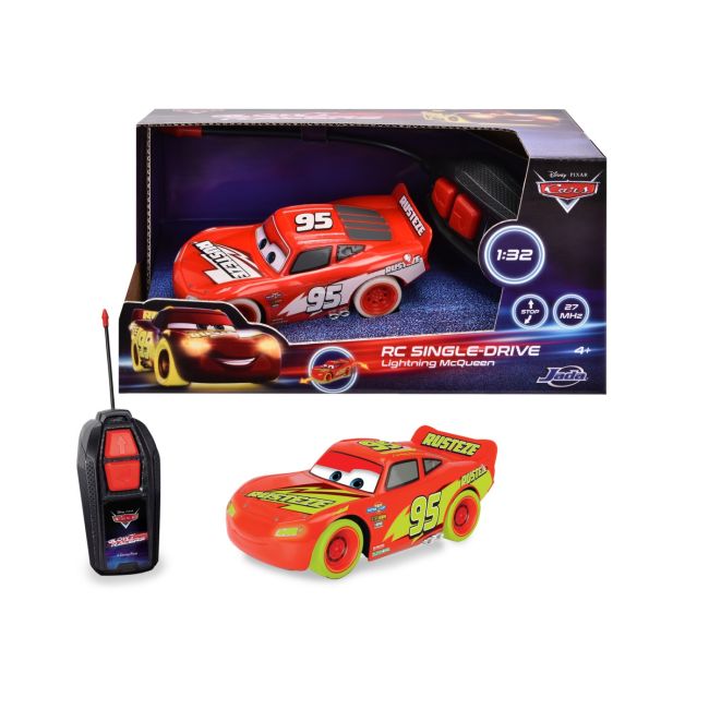 JADA MASINUTA RC FULGER MCQUEEN GLOW RACER SCARA 1 24 VIV203081006
