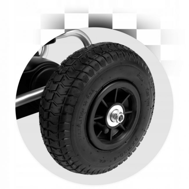 Kart cu pedale si roti gonflabile, varsta 3-7 ani, gokart rk-591 ricokids 759101, rosu edeedi759101
