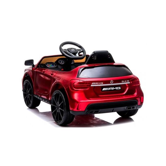 Masinuta electrica cu telecomanda, roti eva, scaun piele, varsta 1-4 ani, mercedes gla45 - cherry edeediamggla45elcherry