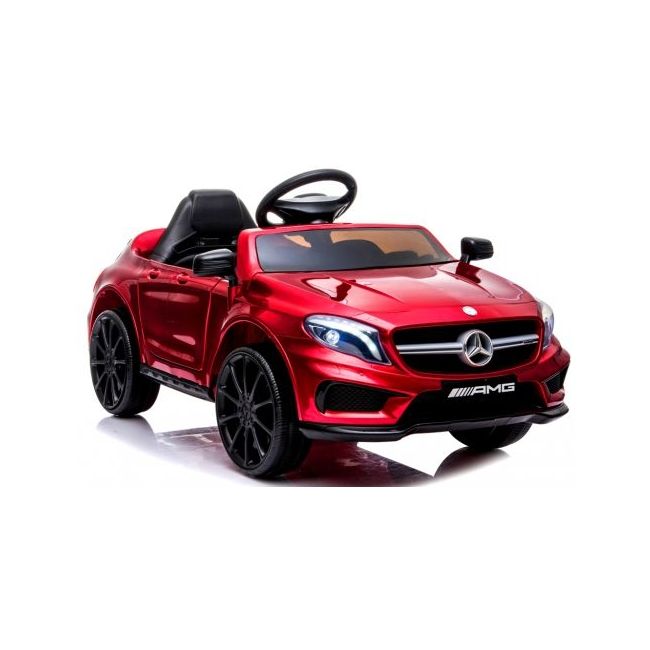 Masinuta electrica cu telecomanda, roti eva, scaun piele, varsta 1-4 ani, mercedes gla45 - cherry edeediamggla45elcherry