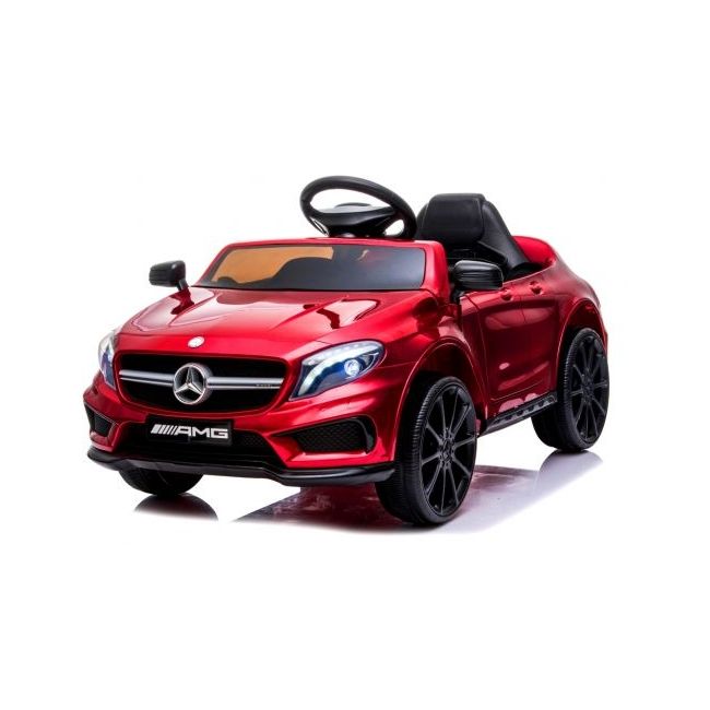 Masinuta electrica cu telecomanda, roti eva, scaun piele, varsta 1-4 ani, mercedes gla45 - cherry edeediamggla45elcherry