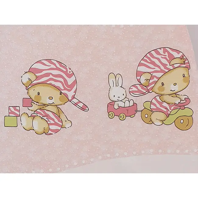 Sac de dormit copii, Hai la joaca roz, din bumbac, 85 cm, 1.5 tog KDEA8515HLJR