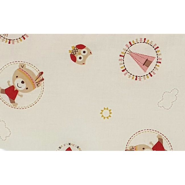 Sac de dormit copii, Mici indieni, din bumbac, 85 cm, 1.5 tog KDEA8515MI