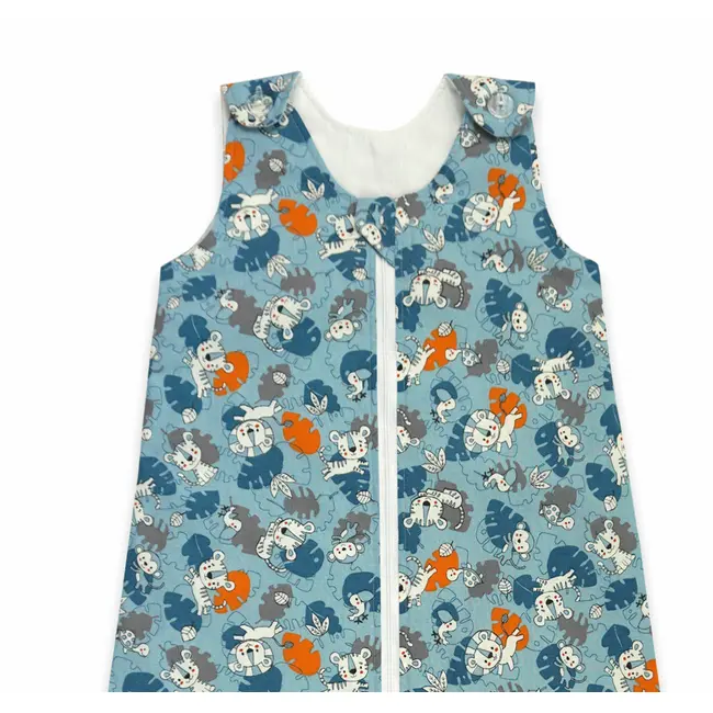 Sac de dormit copii, Tiger Jungle, din bumbac, 130 cm, 1.5 tog KDEA13015TIGJ
