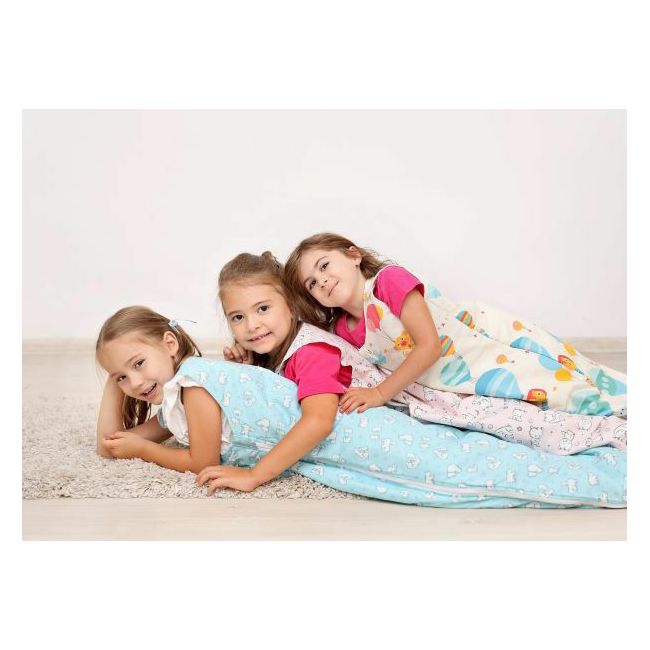 Sac de dormit copii, Ursi Polari, din bumbac, 110 cm, 1.5 tog KDEA11015URSP