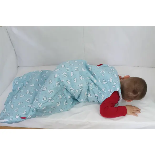 Sac de dormit copii, Ursi Polari, din bumbac, 110 cm, 1.5 tog KDEA11015URSP
