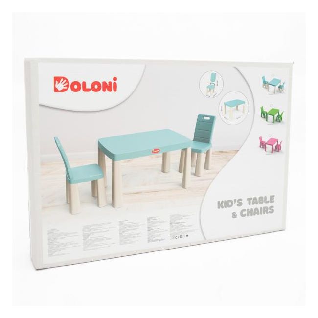 Set masa copii si scaune MyKids 04680/7 Turqoise     00086723