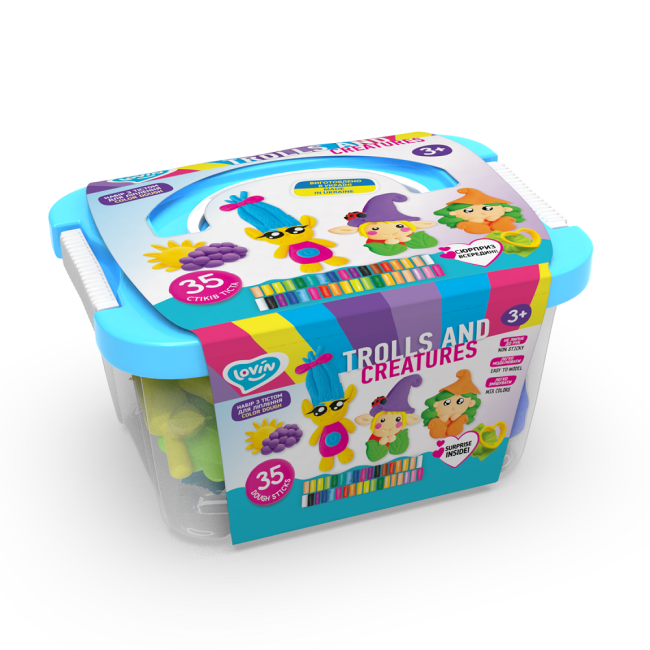 Set plastilina, Lovin&#039;Do - Trolls and Creatures KRTOK41220