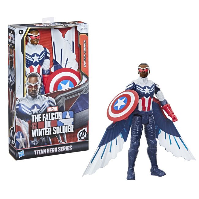 AVENGERS TITAN HERO FIGURINA CAPTAIN AMERICA SAM WILSON 30CM VIVF2075