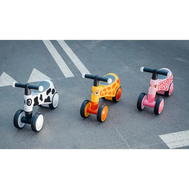 Lionelo - Bicicleta fara pedale, Sammy, Cu 4 roti, Din spuma EVA, Stabila, Manere moi, antiderapante, 12- 36 luni, Greutate maxima suportata 25 kg, Certificata EN 71-1:2014, EN 71-2:2011, EN 71-3:2019, Galben BYNLOE-SAMMY_YELLOW_HONEY