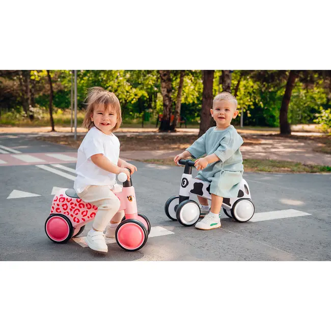 Lionelo - Bicicleta fara pedale, Sammy, Cu 4 roti, Din spuma EVA, Stabila, Manere moi, antiderapante, 12- 36 luni, Greutate maxima suportata 25 kg, Certificata EN 71-1:2014, EN 71-2:2011, EN 71-3:2019, Galben BYNLOE-SAMMY_YELLOW_HONEY