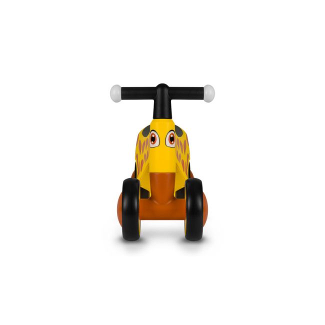Lionelo - Bicicleta fara pedale, Sammy, Cu 4 roti, Din spuma EVA, Stabila, Manere moi, antiderapante, 12- 36 luni, Greutate maxima suportata 25 kg, Certificata EN 71-1:2014, EN 71-2:2011, EN 71-3:2019, Galben BYNLOE-SAMMY_YELLOW_HONEY