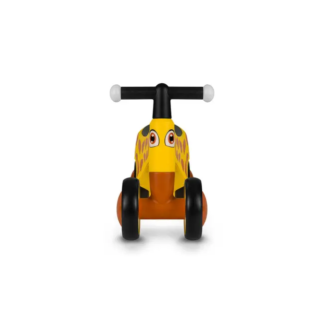 Lionelo - Bicicleta fara pedale, Sammy, Cu 4 roti, Din spuma EVA, Stabila, Manere moi, antiderapante, 12- 36 luni, Greutate maxima suportata 25 kg, Certificata EN 71-1:2014, EN 71-2:2011, EN 71-3:2019, Galben BYNLOE-SAMMY_YELLOW_HONEY