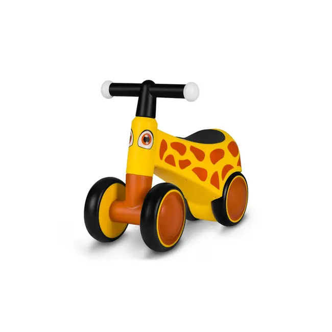 Lionelo - Bicicleta fara pedale, Sammy, Cu 4 roti, Din spuma EVA, Stabila, Manere moi, antiderapante, 12- 36 luni, Greutate maxima suportata 25 kg, Certificata EN 71-1:2014, EN 71-2:2011, EN 71-3:2019, Galben BYNLOE-SAMMY_YELLOW_HONEY