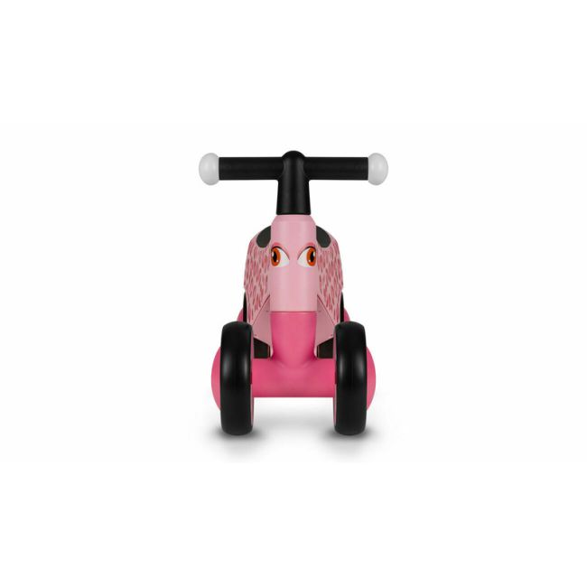 Lionelo - Bicicleta fara pedale, Sammy, Cu 4 roti, Din spuma EVA, Stabila, Manere moi, antiderapante, 12- 36 luni, Greutate maxima suportata 25 kg, Certificata EN 71-1:2014, EN 71-2:2011, EN 71-3:2019, Roz BYNLOE-SAMMY_PINK_ROSE