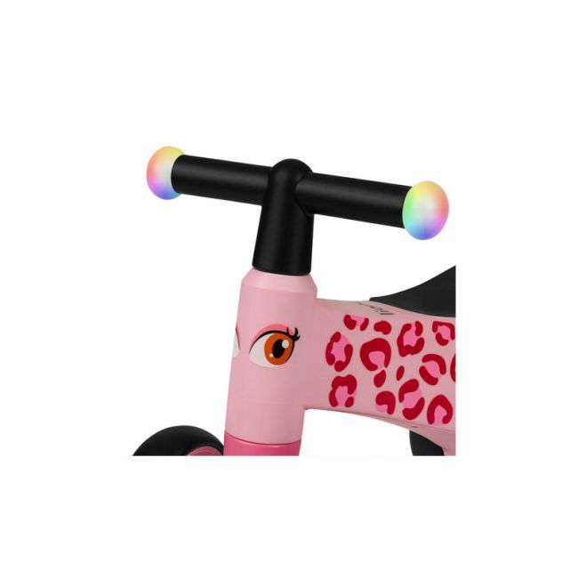 Lionelo - Bicicleta fara pedale, Sammy, Cu 4 roti, Din spuma EVA, Stabila, Manere moi, antiderapante, 12- 36 luni, Greutate maxima suportata 25 kg, Certificata EN 71-1:2014, EN 71-2:2011, EN 71-3:2019, Roz BYNLOE-SAMMY_PINK_ROSE