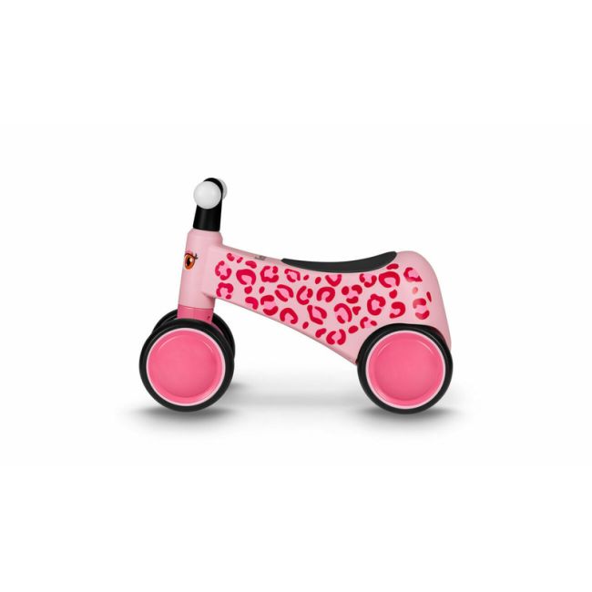 Lionelo - Bicicleta fara pedale, Sammy, Cu 4 roti, Din spuma EVA, Stabila, Manere moi, antiderapante, 12- 36 luni, Greutate maxima suportata 25 kg, Certificata EN 71-1:2014, EN 71-2:2011, EN 71-3:2019, Roz BYNLOE-SAMMY_PINK_ROSE