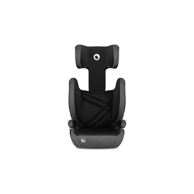 Lionelo - Scaun auto, Hugo i-Size, Universal, Orientare in directia sensului de mers, Reglabil, Conform standardului de securitate R129, 100-150 cm, 4-12 ani, Gri BYNLO-HUGO_I-SIZE_BLACK_GREY