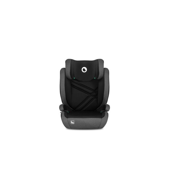 Lionelo - Scaun auto, Hugo i-Size, Universal, Orientare in directia sensului de mers, Reglabil, Conform standardului de securitate R129, 100-150 cm, 4-12 ani, Gri BYNLO-HUGO_I-SIZE_BLACK_GREY