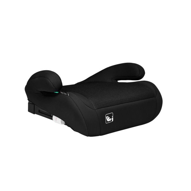 Lionelo - Scaun auto, Hugo i-Size, Universal, Orientare in directia sensului de mers, Reglabil, Conform standardului de securitate R129, 100-150 cm, 4-12 ani, Negru BYNLO-HUGO_I-SIZE_BLACK_CARBON