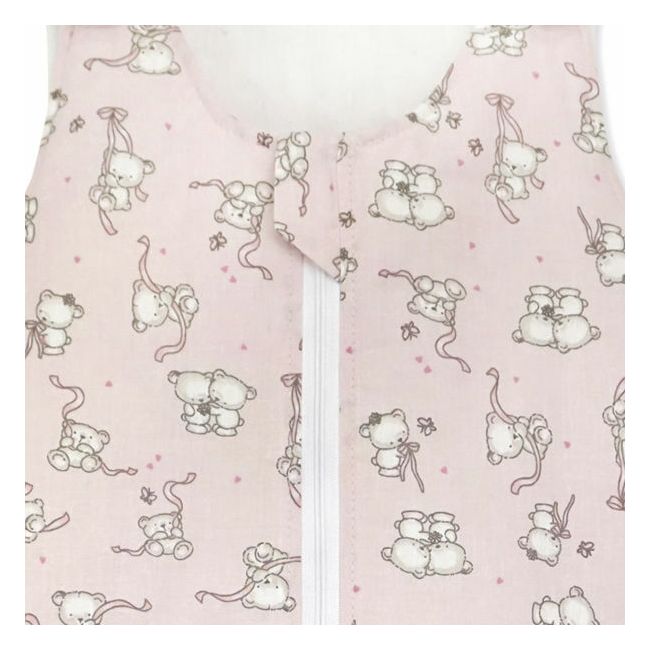 Sac de dormit copii, Loving Bear Pink, din bumbac, 110 cm, 1.5 tog KDEA11015LBP