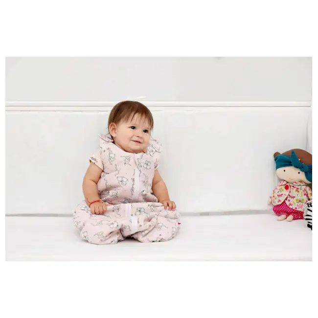 Sac de dormit copii, Loving Bear Pink, din bumbac, 70 cm, 1.5 tog KDEA7015LBP