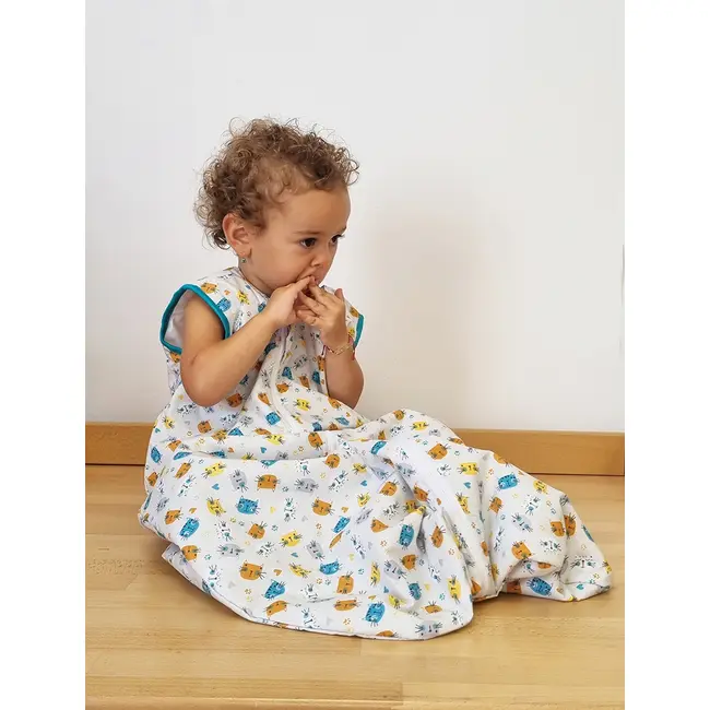 Sac de dormit copii, Miau Miau, din bumbac  , 60 cm, 2.5 tog KDEP6025MIAU