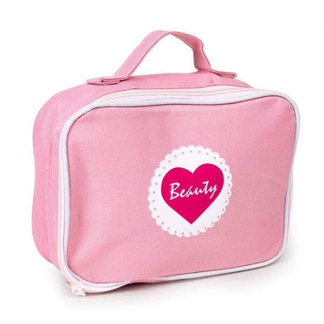 Gentuta de make-up cu 10 elemente din lemn ecotoys w10d275 edeediw10d275
