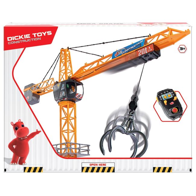 Jucarie dickie toys macara mega crane 120 cm cu telecomanda hubs201139012