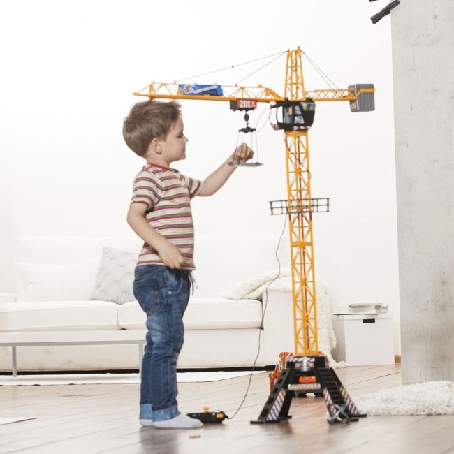 Jucarie dickie toys macara mega crane 120 cm cu telecomanda hubs201139012