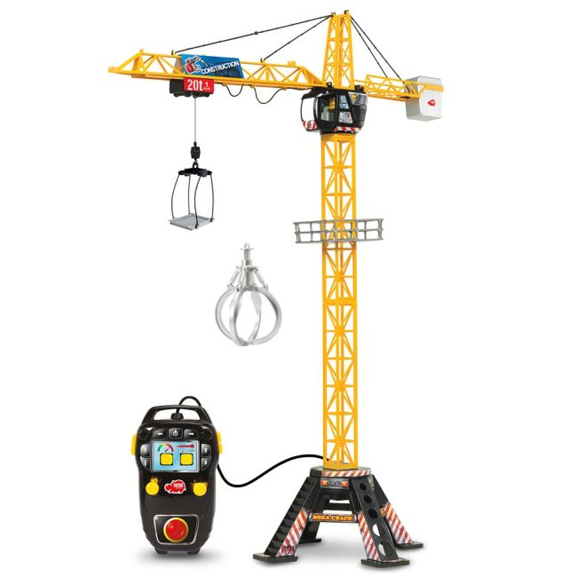 Jucarie dickie toys macara mega crane 120 cm cu telecomanda hubs201139012