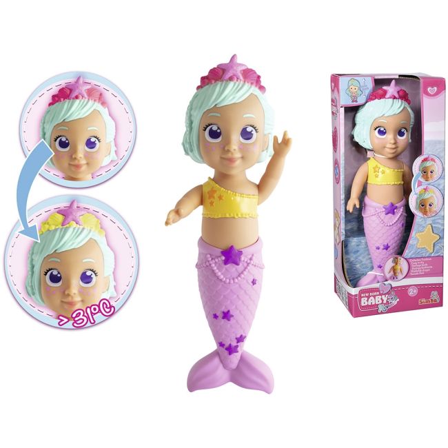 Jucarie de baie simba new born baby mermaid 30 cm hubs105030007