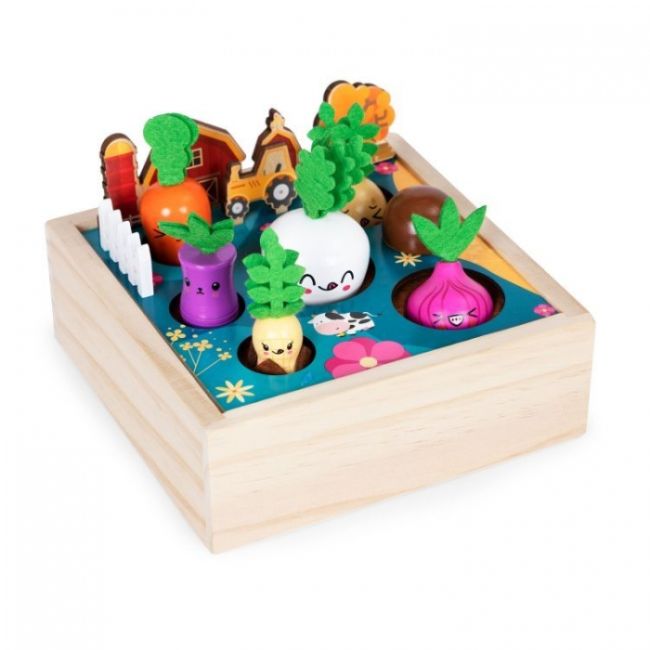 Jucarie interactiva de lemn sub forma de ferma ecotoys me513 edeedime513