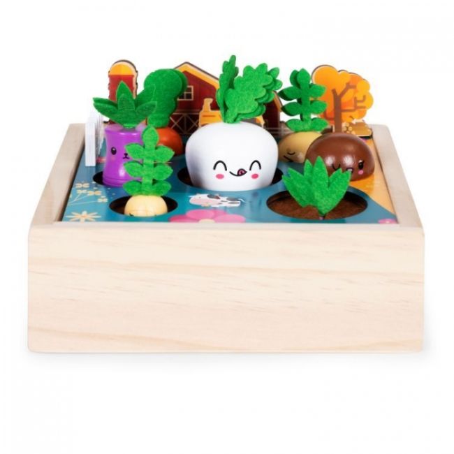 Jucarie interactiva de lemn sub forma de ferma ecotoys me513 edeedime513