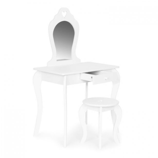 Masuta de toaleta pentru copii 43 x 65 x 110 cm ecotoys fh-kf200011 - alb edeedifh-kf200011-white