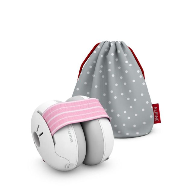 PRODUS RESIGILAT - Casti antifonice pentru bebelusi ALPINE Muffy Baby Pink ALP24951