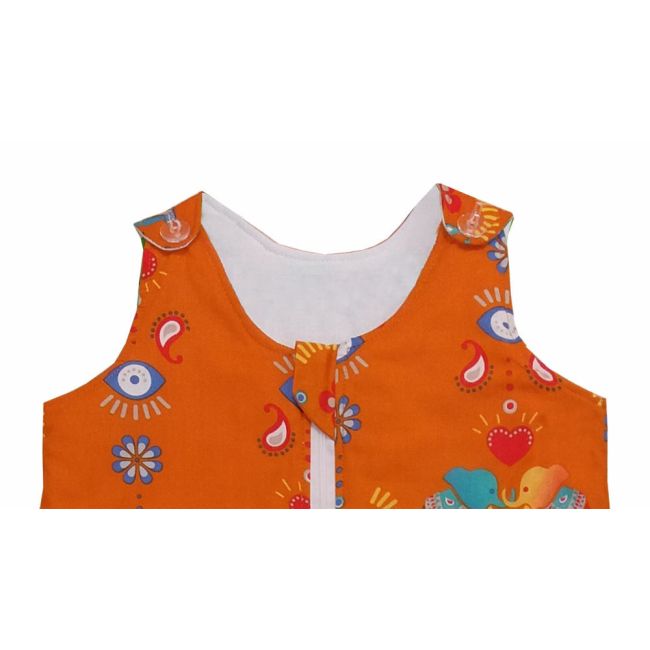 Sac de dormit copii, Jocul Elefantilor, din bumbac, 60 cm, 1.5 tog KDEA6015JF