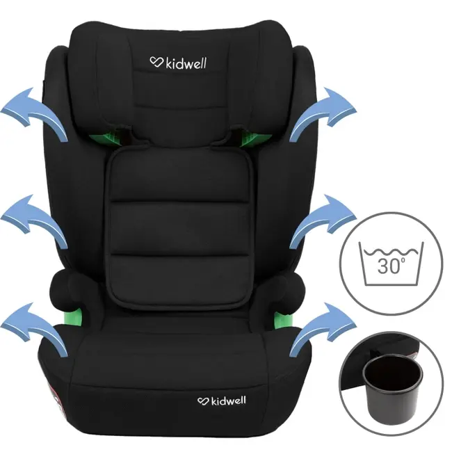 Scaun auto cu isofix 15-36 kg kidwell weston - black edeedifosawes05a0