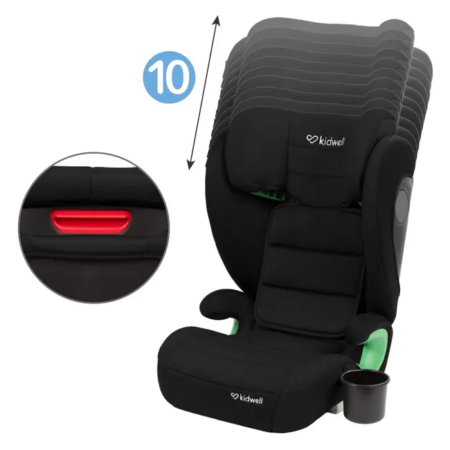 Scaun auto cu isofix 15-36 kg kidwell weston - black edeedifosawes05a0