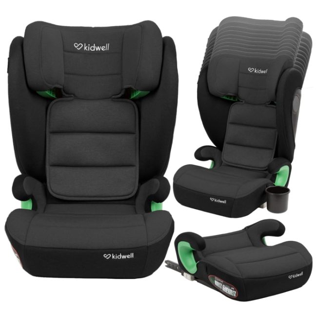 Scaun auto cu isofix 15-36 kg kidwell weston - grey black edeedifosawes04a0