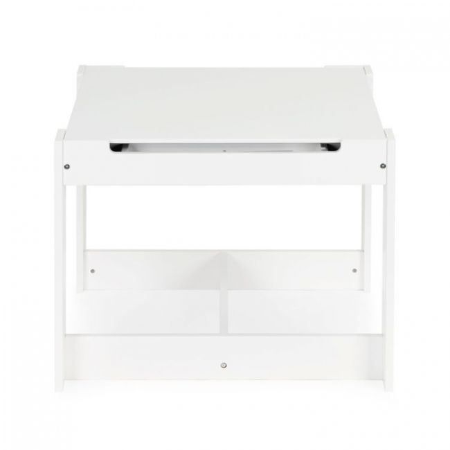 Set de masa cu doua scaune pentru copii ecotoys fh-kr200010 edeedifh-kf200010-white