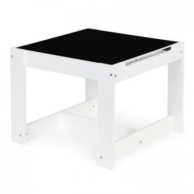 Set de masa cu doua scaune pentru copii ecotoys fh-kr200010 edeedifh-kf200010-white