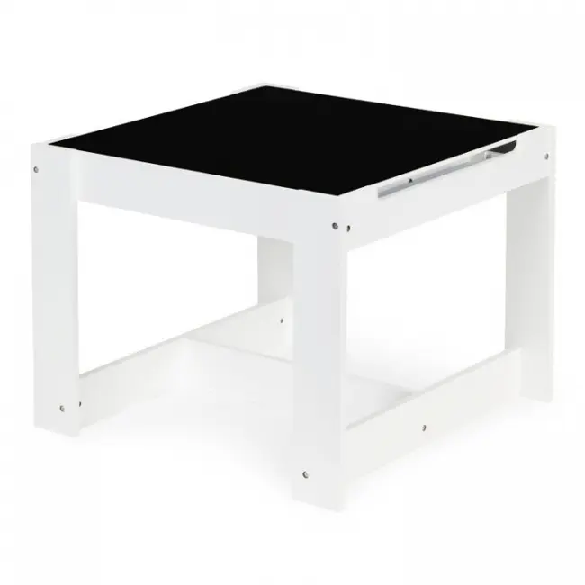 Set de masa cu doua scaune pentru copii ecotoys fh-kr200010 edeedifh-kf200010-white