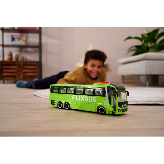 Autobuz dickie toys man lion's coach 26,5 cm flixbus verde hubs203744015