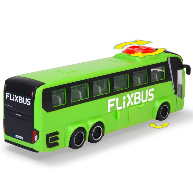 Autobuz dickie toys man lion's coach 26,5 cm flixbus verde hubs203744015