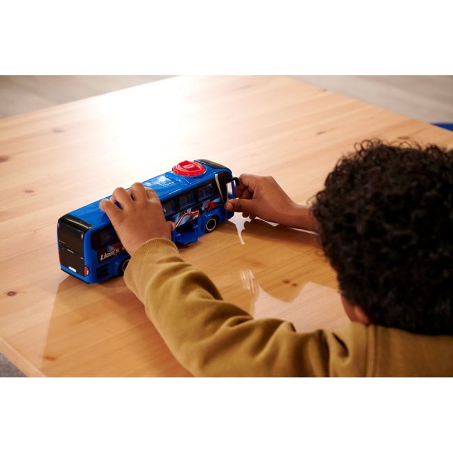 Autobuz dickie toys man lion's coach 26,5 cm albastru hubs203744017