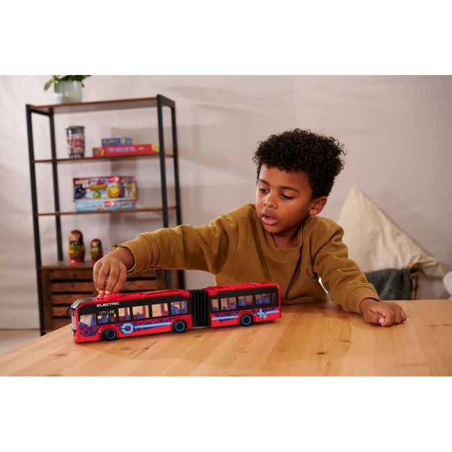 Autobuz dickie toys volvo city bus 40 cm rosu hubs203747015